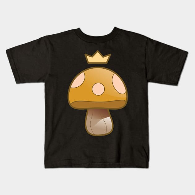 POWER MUSHROOM - YELLOW Kids T-Shirt by JOVENISM